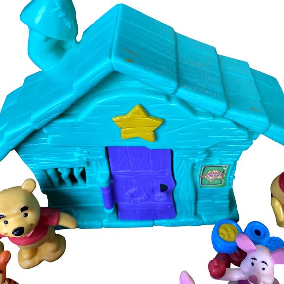 Vintage Disney Winnie the Pooh Wild West Jail House Lot w/ Figures - Picture 6 of 7